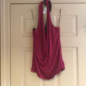 Pink halter top